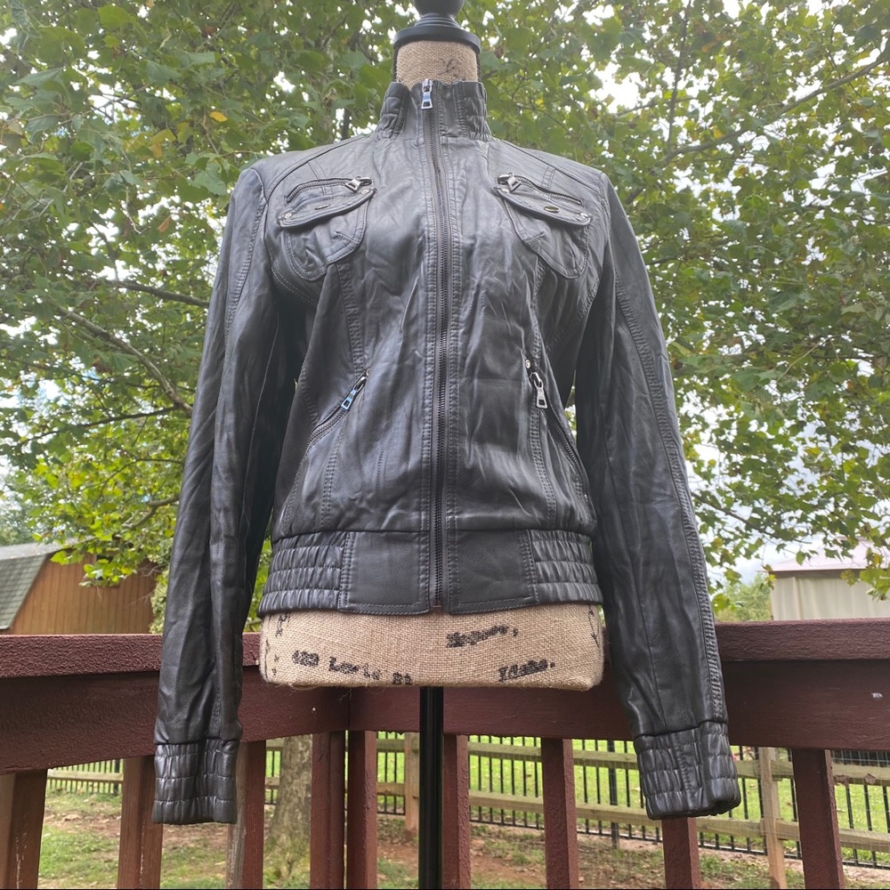 ❌SOLD❌ Aldo Vintage Moto Zip Jacket - Picture 13 of 16